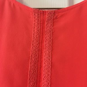 Bar III Tops - Silk, coral cropped blouse Bar III Tops - Silk, coral cropped blouse